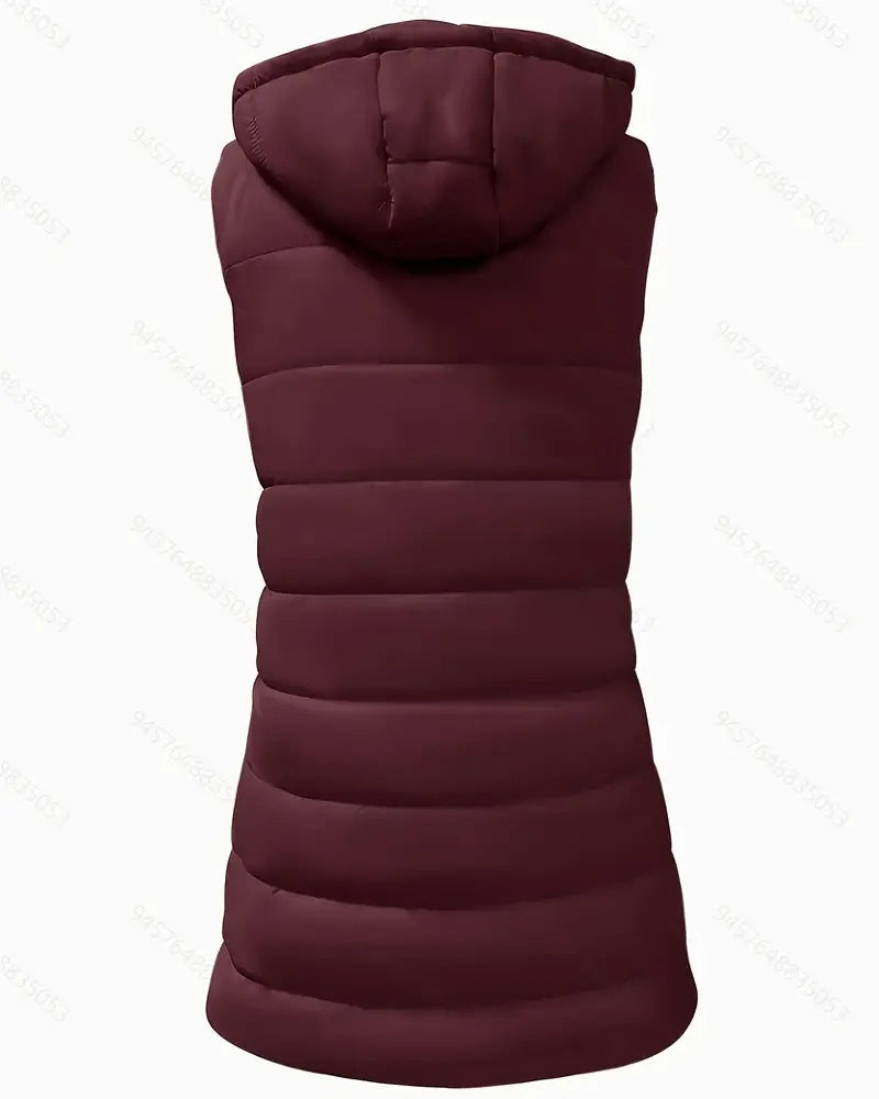 Vest Jas Met Capuchon Halflang
