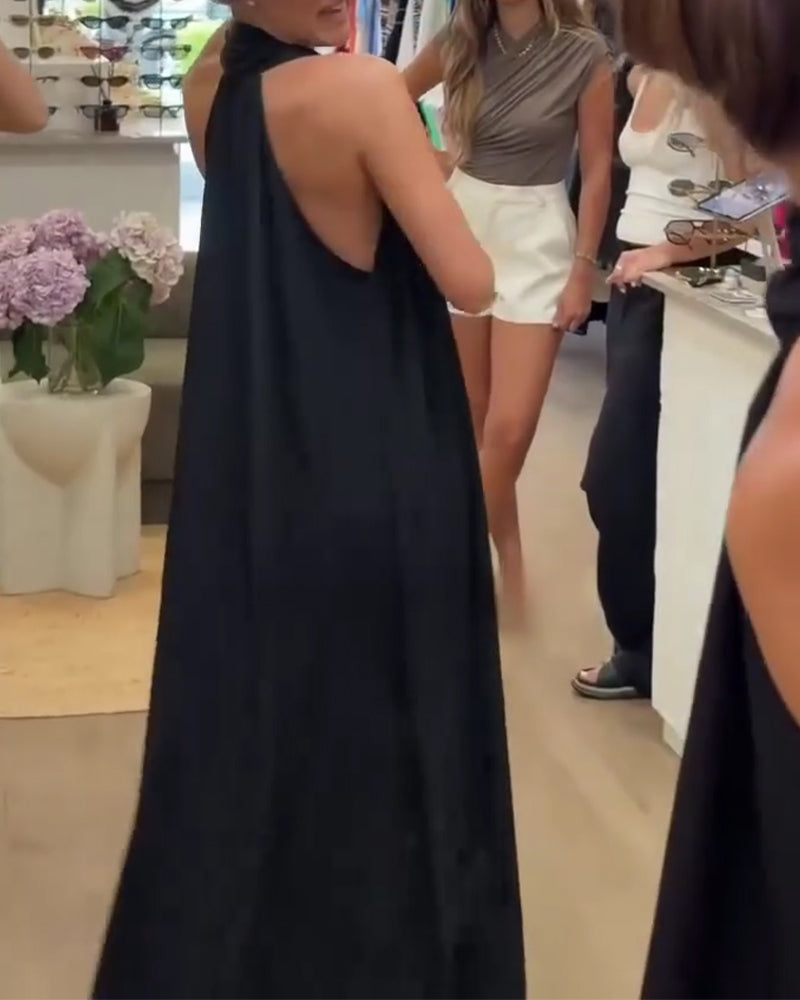 Jurk Elegant Mouwloos Grondlang