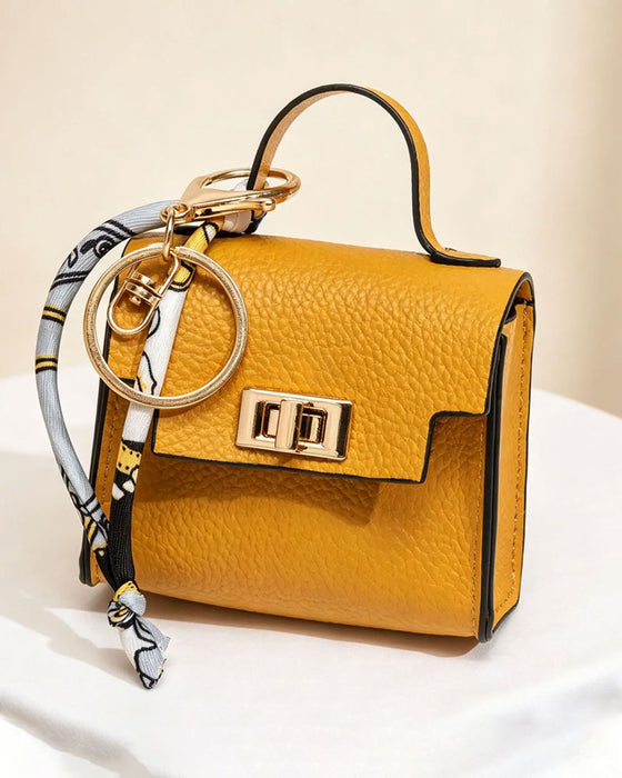 Sleutelhanger Mini Vierkante Tas Pendant