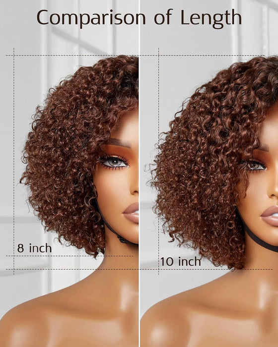 Headset Afrikaanse Krullende Pruik