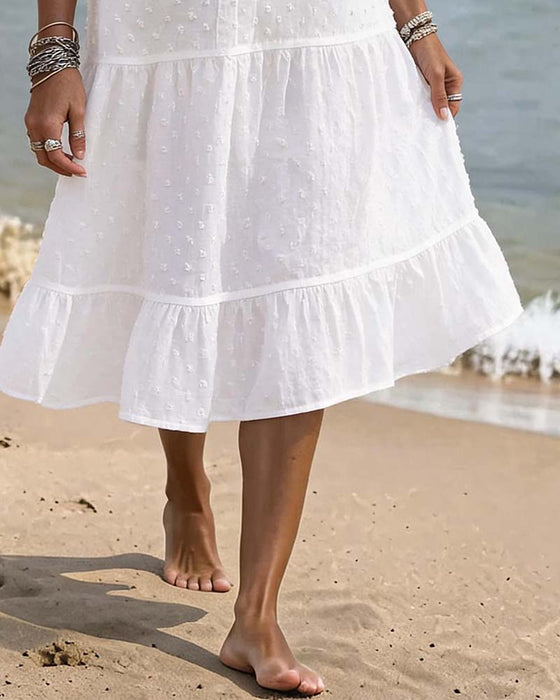 Jurk Pofmouw Kant Resort