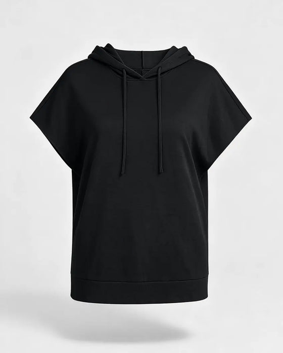 Hoodie Effen Casual Korte Mouw