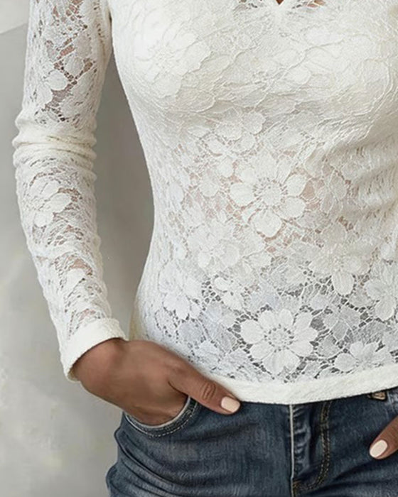 Top Kleine Coltrui Hol Kant Slim-Fit