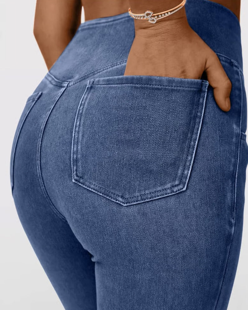 Broek Hoge Rekbaarheid Mode Zak Flare