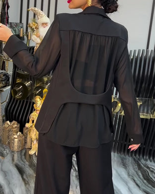 Jas Stijlvol Effen Revers