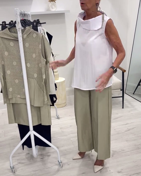 Pak Mouwloos Brede Kraag Mode