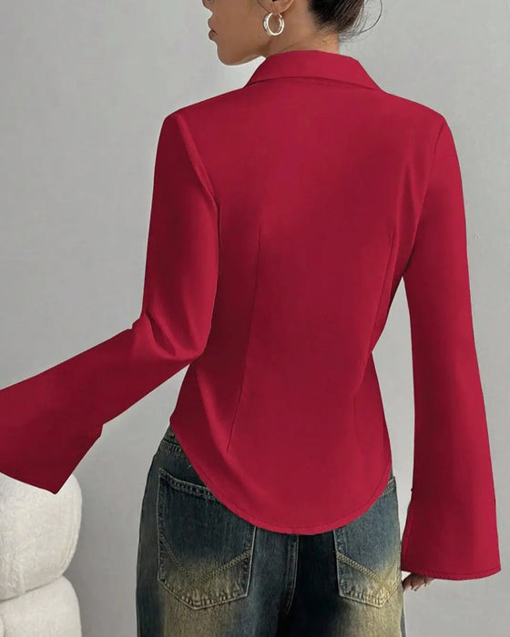 Elegante Slim-Fit Vrouwenblouse