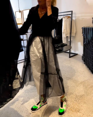 Shirt Modieus Flowy Mesh Lang