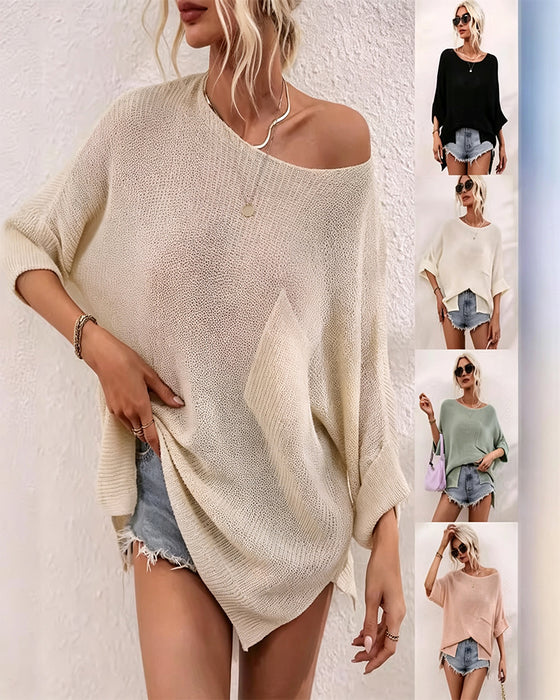 Pullover Effen Met Zak