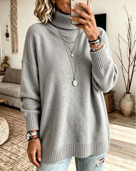 Pullover Hoge Hals Los