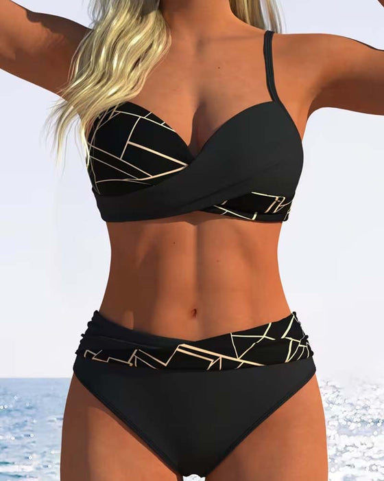 Bikini Spaghettibandjes Kruisbedrukt