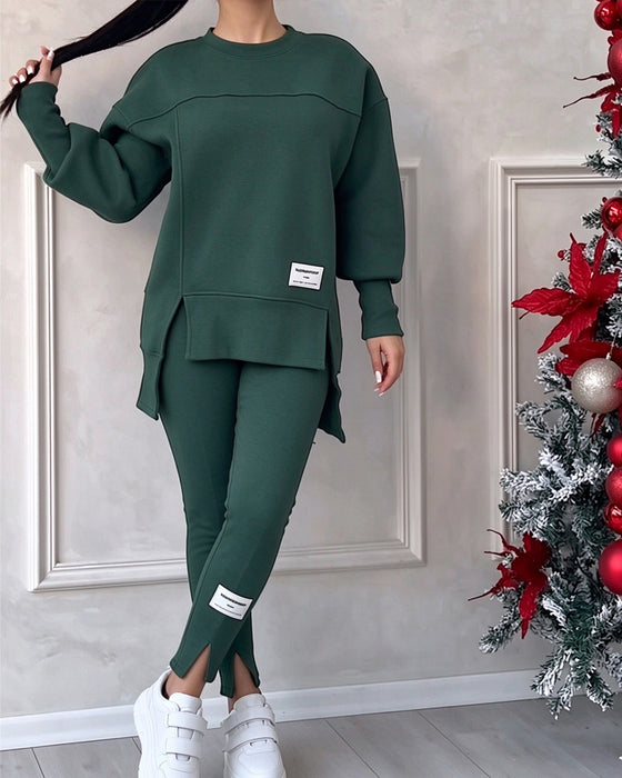 Set Bedrukt Sweatshirt En Joggingbroek