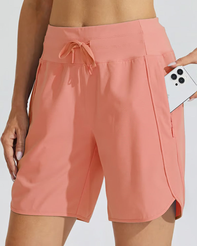 Hoge Taille Sportieve Shorts Met Buikcontrole