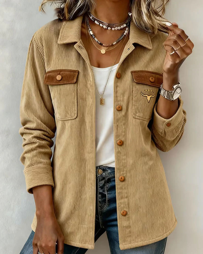 Jas Ribfluweel Dichtgeknoopt Rever