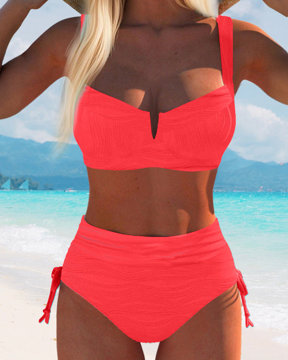 Badpak BH-stijl Hoge taille Driehoek