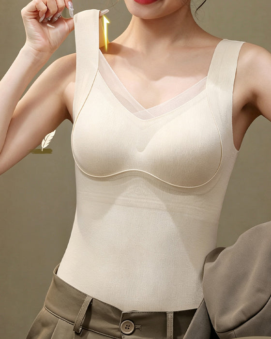 Tanktop Kant Eendelig Ingebouwde Bh