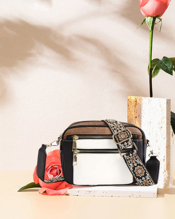 Multifunctionele schoudertas met rits