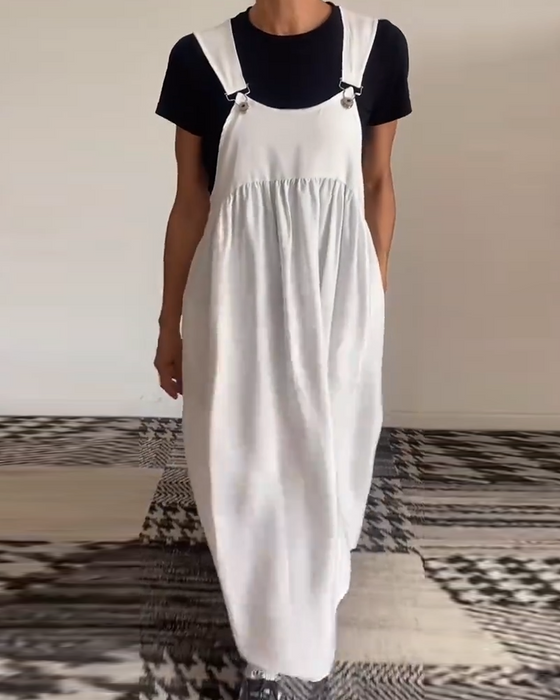 Casual effen kleur bretels