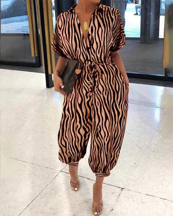 Vintage veelkleurige jumpsuit