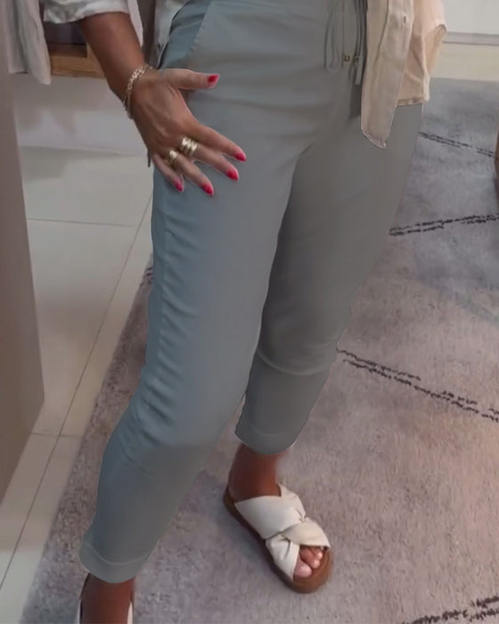 Smalle Broek Casual Met Trekkoord