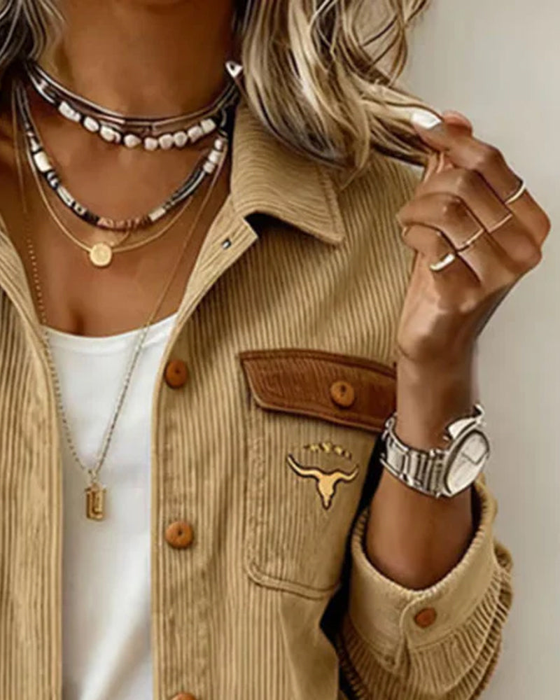 Jas Ribfluweel Dichtgeknoopt Rever