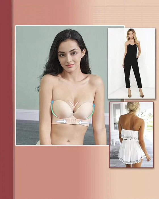 Strapless bh met gesp aan de voorkant