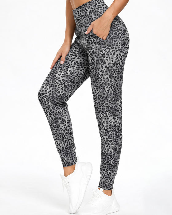 Broek Hoge Taille Zak Effen Lange