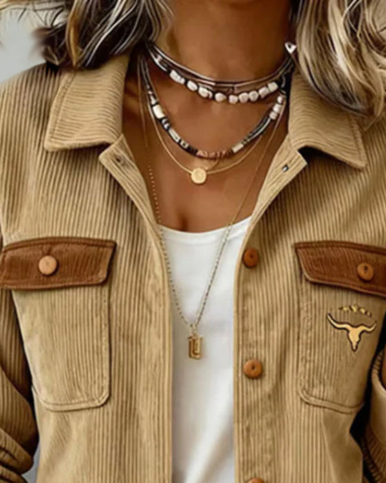 Jas Ribfluweel Dichtgeknoopt Rever