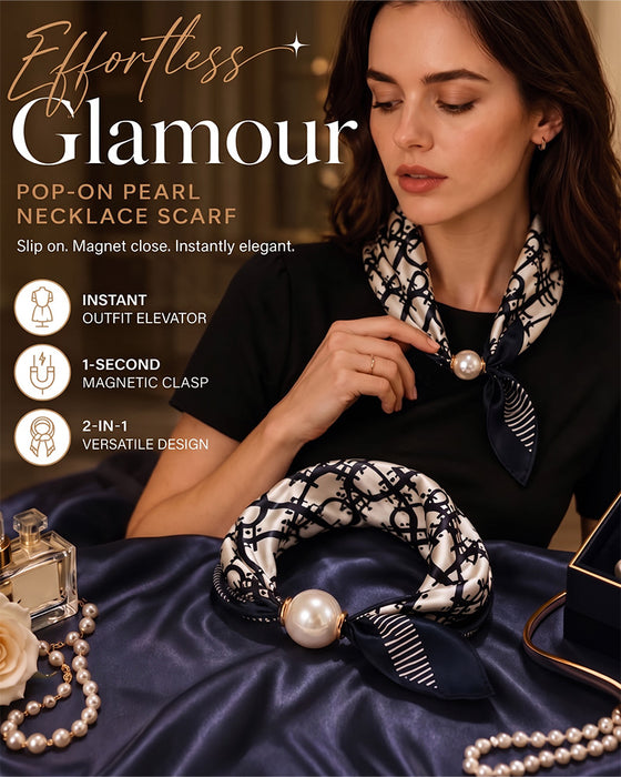 Moeiteloze glamour: Parelsjaal met kliksluiting 🧣