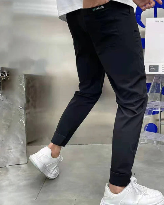 Skinny cargobroek voor heren met hoge stretch en meerdere zakken