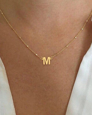 Prachtige en elegante ketting met 26 letters
