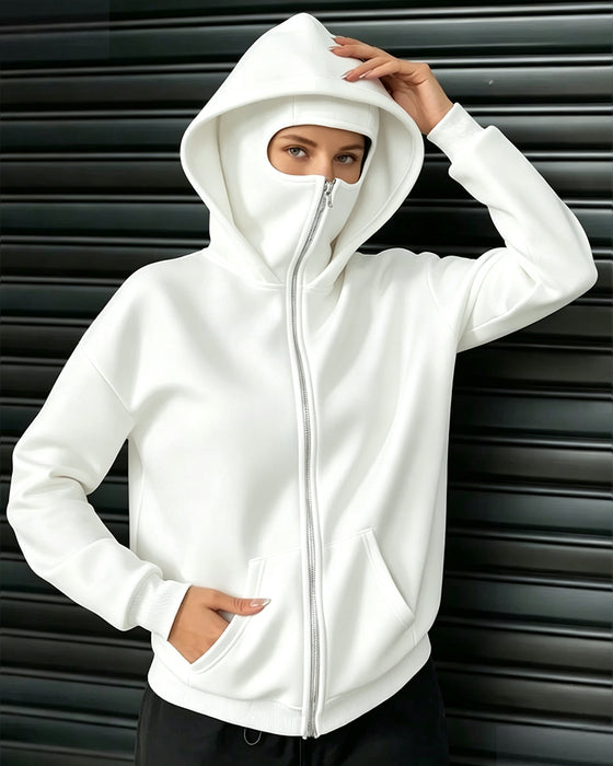 Jas Capuchon Casual Rits Sweatshirt