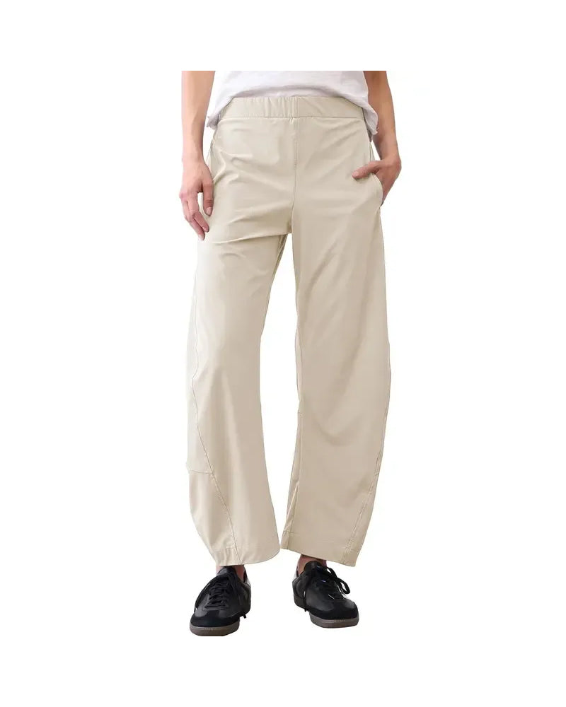 Broek Effen Kleur Midden Taille Lengte