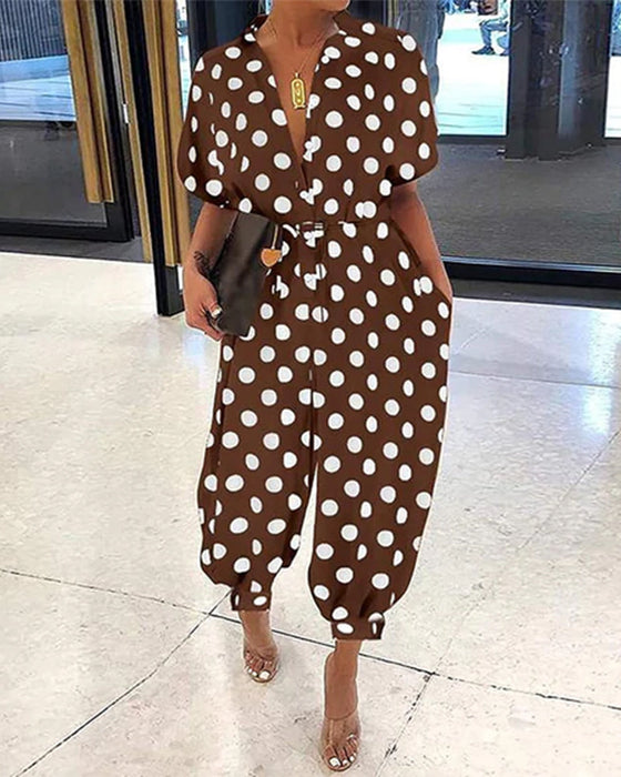 Vintage veelkleurige jumpsuit