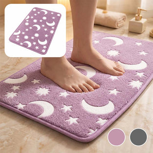 Gloed-In-Het-Donker Koraal Fleece Vloermat