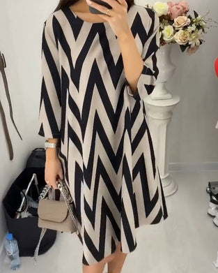 Losse jurk met print