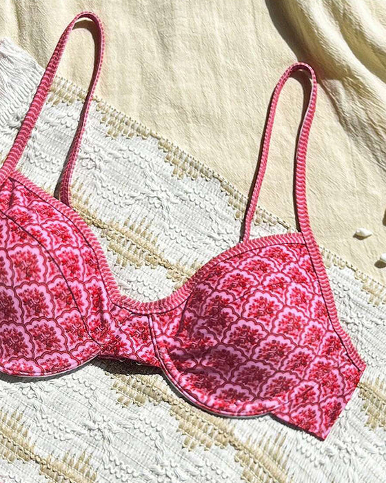 Bikini Sexy Bandjes Driehoek Print