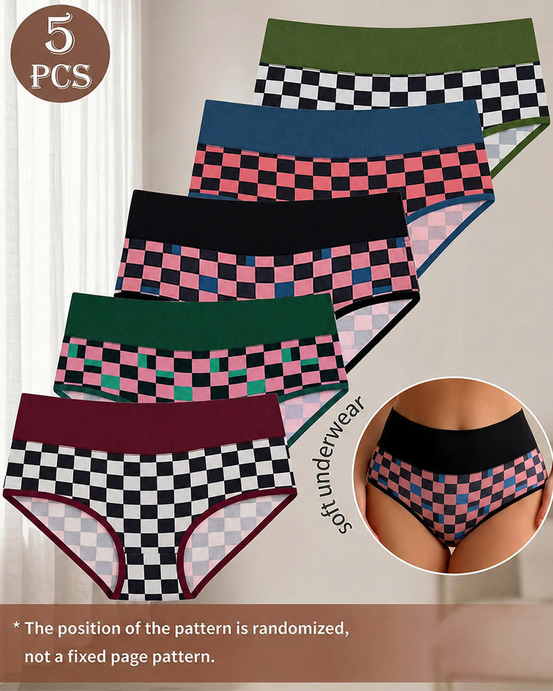 Set 5-Pack Naadloze Hoge Taille Slipjes