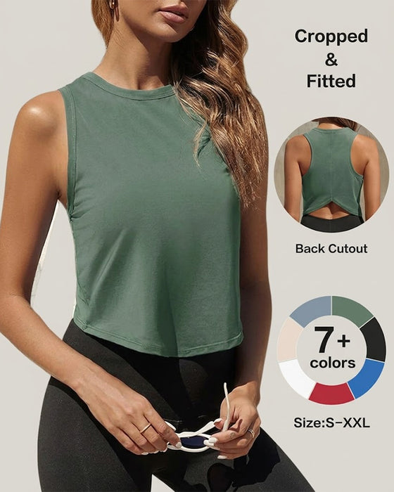 Tanktop Sportief Cropped