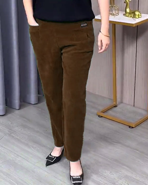 Effen Stretch Skinny Broek