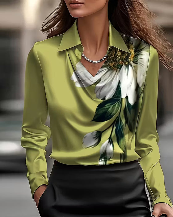 Bloes Revers Rechte Schouder Gedrukt