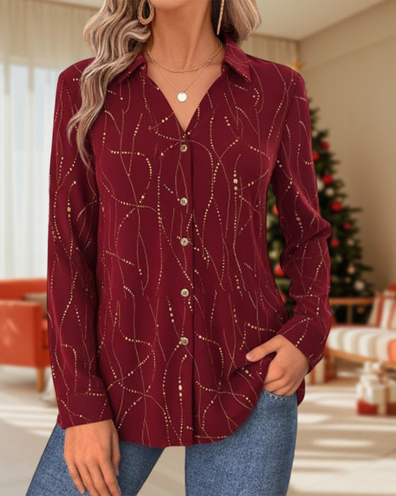 Top Met Steek-Punt Detail, Losse Passform