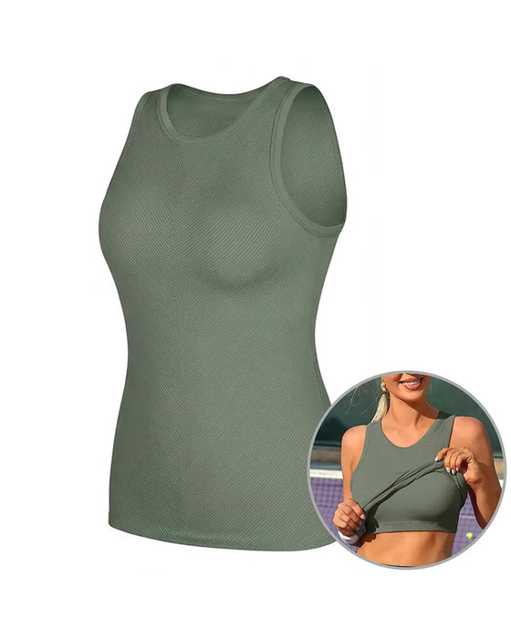 Sportieve Tanktop Met Ingebouwde Bh