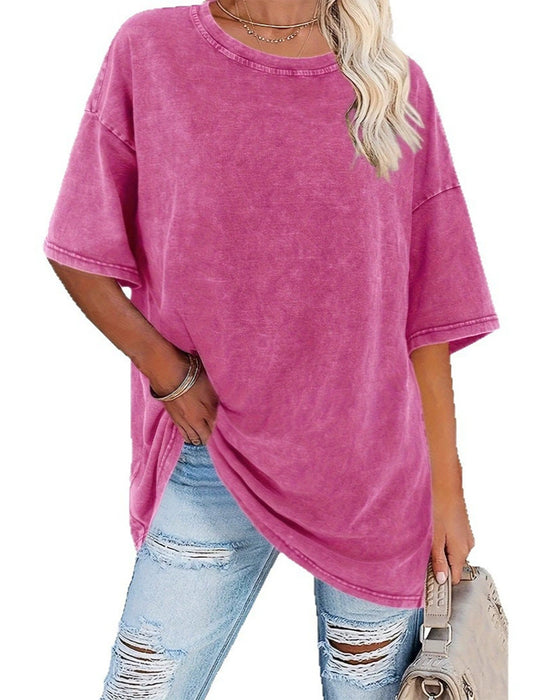 T-Shirt Loose Fit Casual Korte Mouw