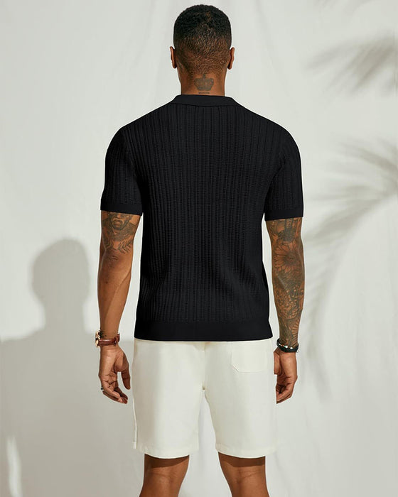 Herenhemd Effen Kleur Hol Ademend