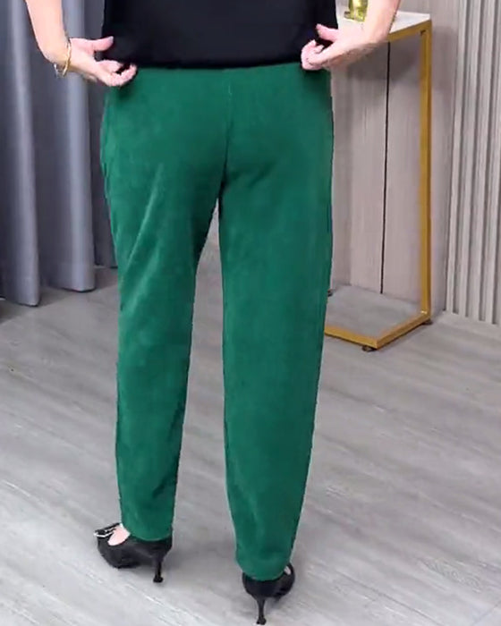 Effen Stretch Skinny Broek