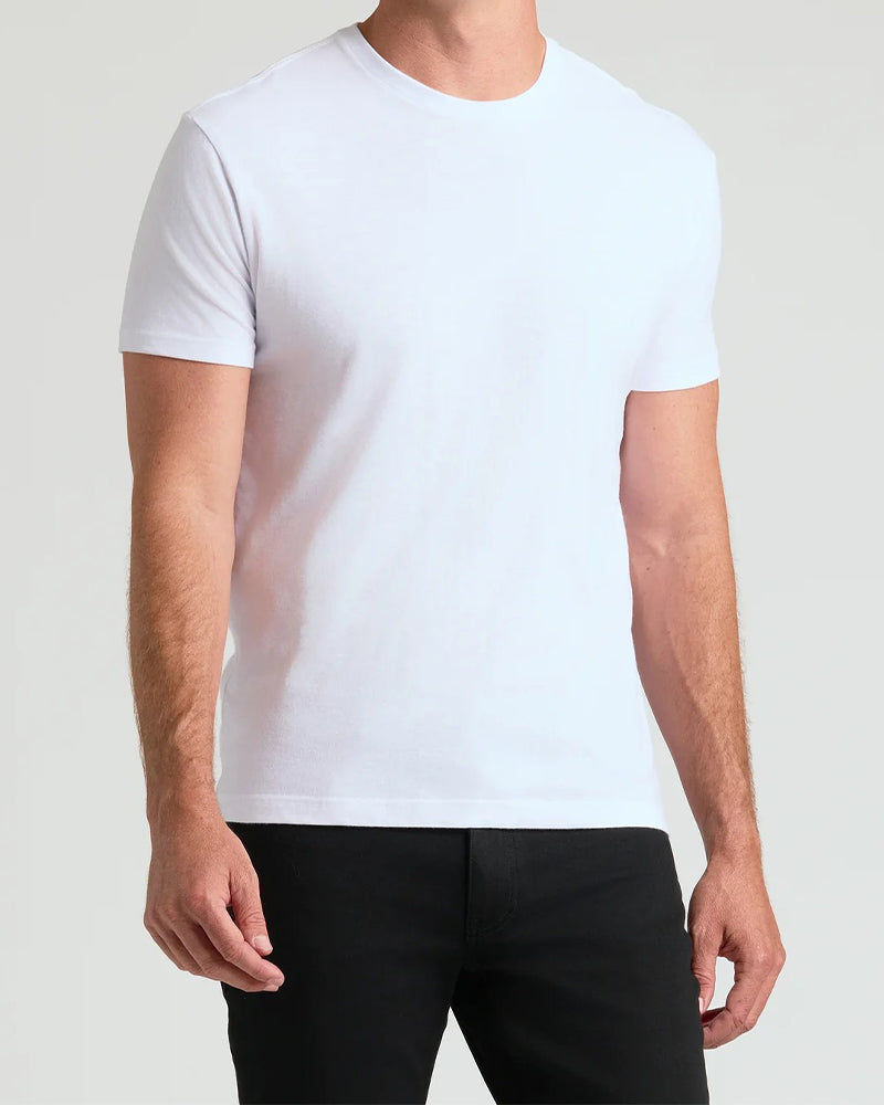 Top Heren Effen Korte Mouw