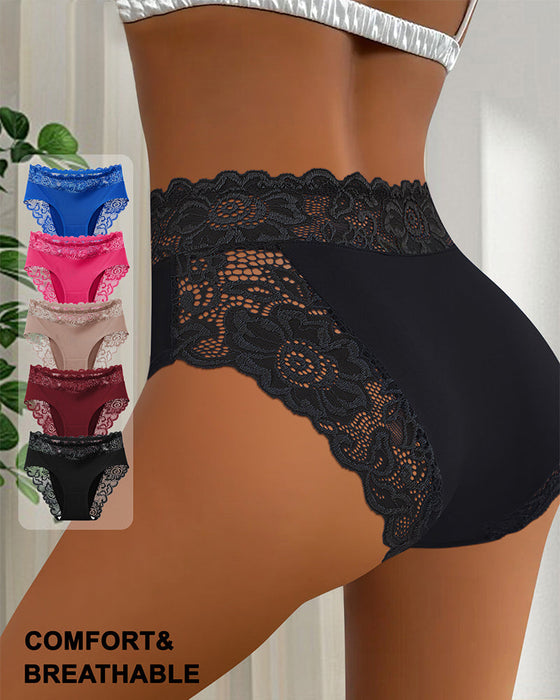 Slipje Sexy Kant Middelhoge Taille-4