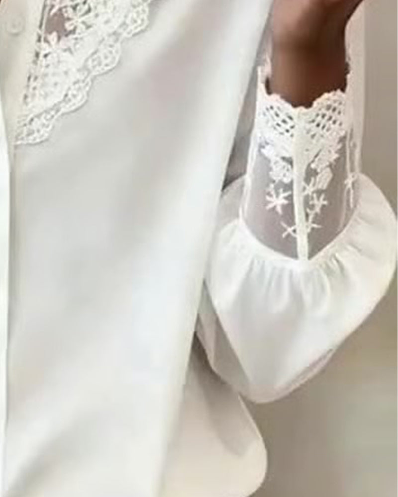 Shirt Stijlvol En Elegant Patchwork