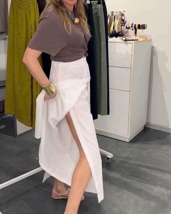 Broek Casual Schort Stijl Enkellang